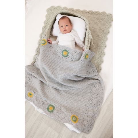 Belofte Antagonist charme Lana Grossa gehaakte baby deken van Ecopuno (Infanti 19, m17) | C.R. Couture