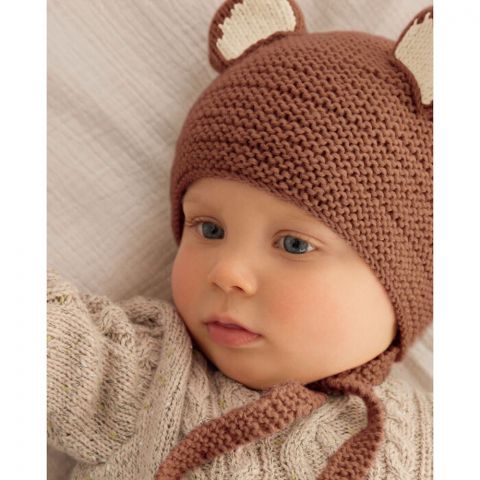 Namaak Helaas oogopslag Phildar beren baby mutsje breien van Parter 3,5 (215, m11) | C.R. Couture