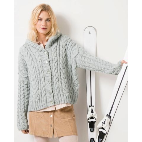Boom In hemel Phildar dames kavel vest breien van Phil Looping | C.R. Couture